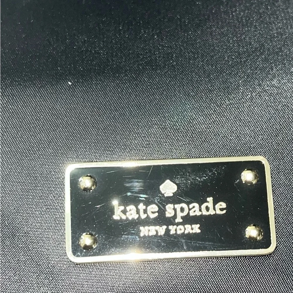 Kate Spade Nylon Purse, Leather Strap, Black